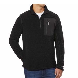 Hi-Tec Men’s ¼ Zip Pullover Black XL